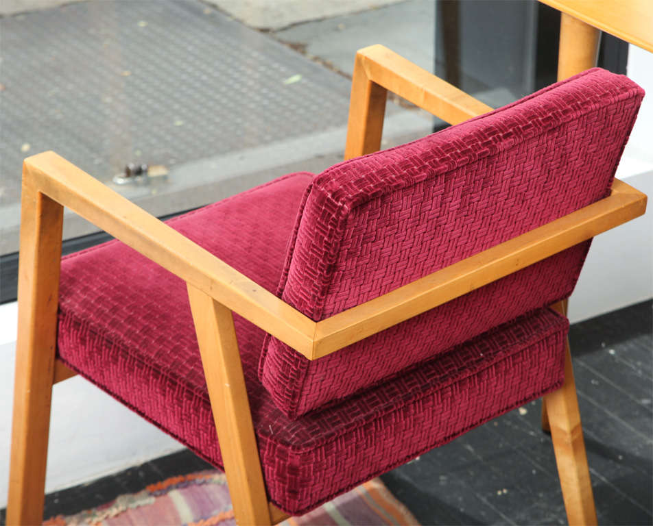 Birch Franco Albini Armchair. Knoll 1949.