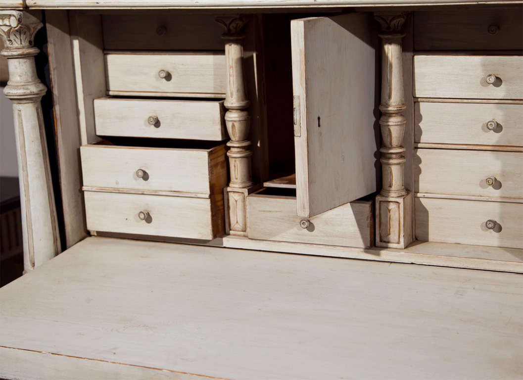 Swedish Gustavian Style Secretary Drop-Front Desk 2