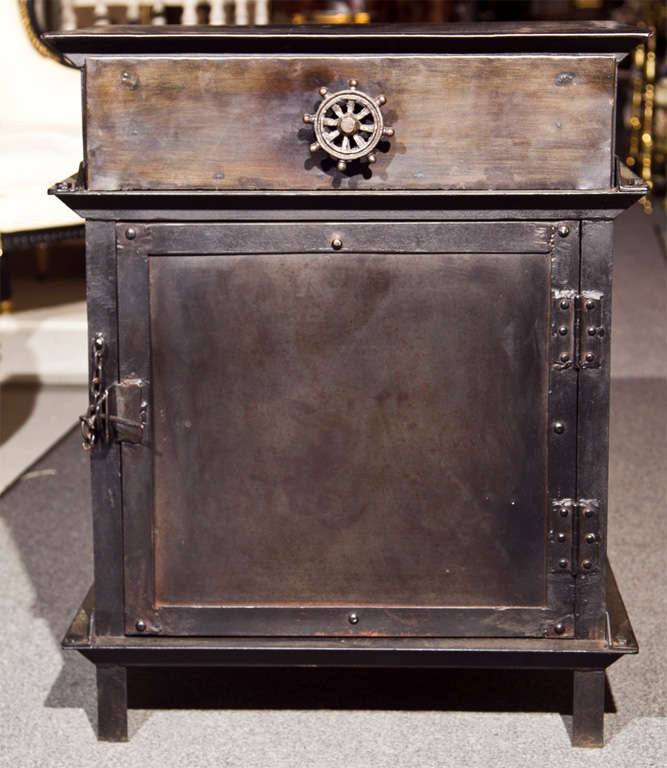 American Pair of Vintage Industrial Metal Cabinets
