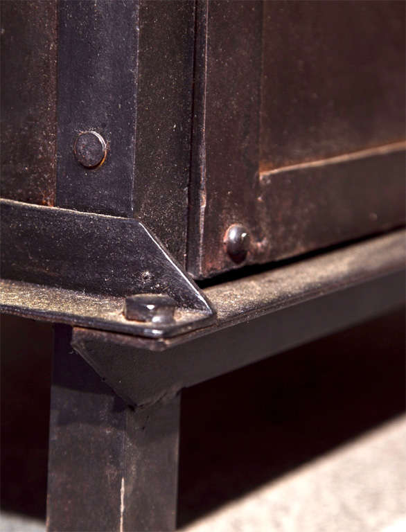 Pair of Vintage Industrial Metal Cabinets 3