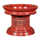 Burmese Lacquered Wood Offering Stand