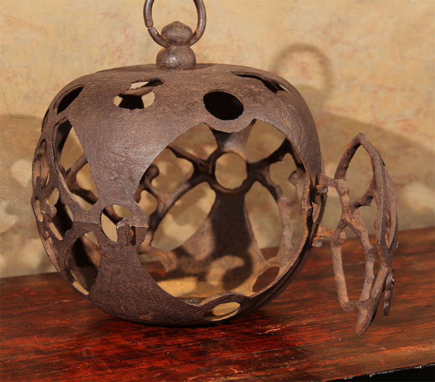 Japanese Cast Iron Hanging Lantern 3