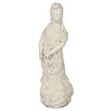 Chinese Blanc-de-chine Porcelain Figure of Guanyin