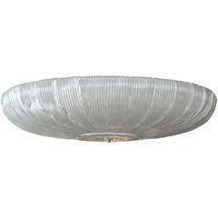 Monumental and Sleek Shimmery Murano Ceiling Fixtures