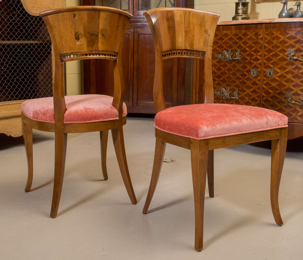 Set of Four Biedermeier Style Side Chairs 2