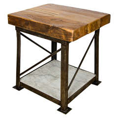 Vintage Butcher
s Block Table