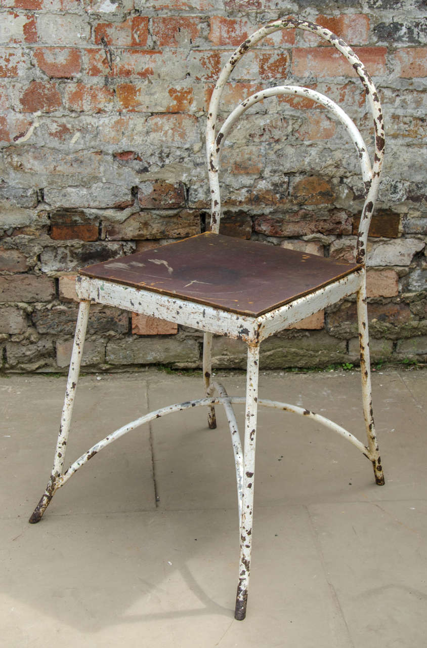 Pair of Post-War Utility Painted Chairs