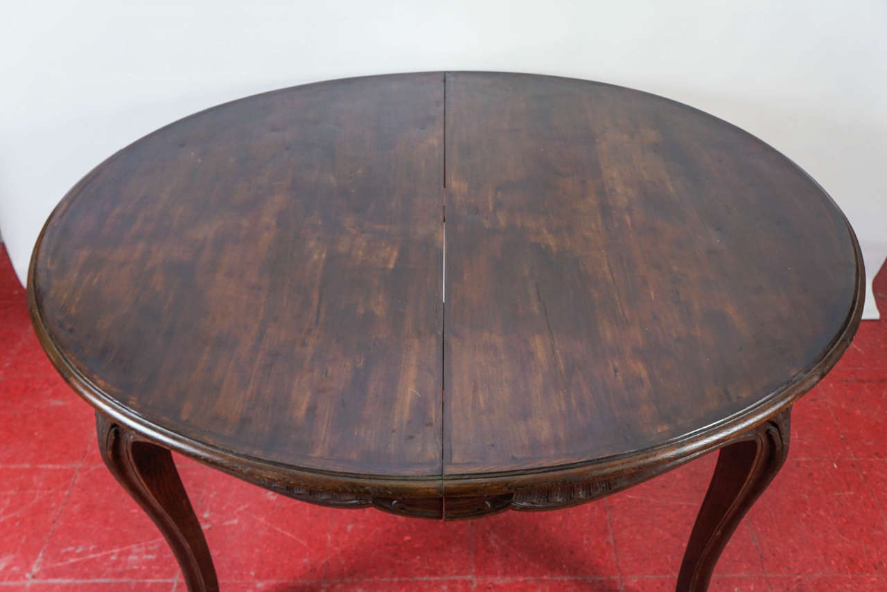 French Louis XV Style Oval Dining Table For Sale