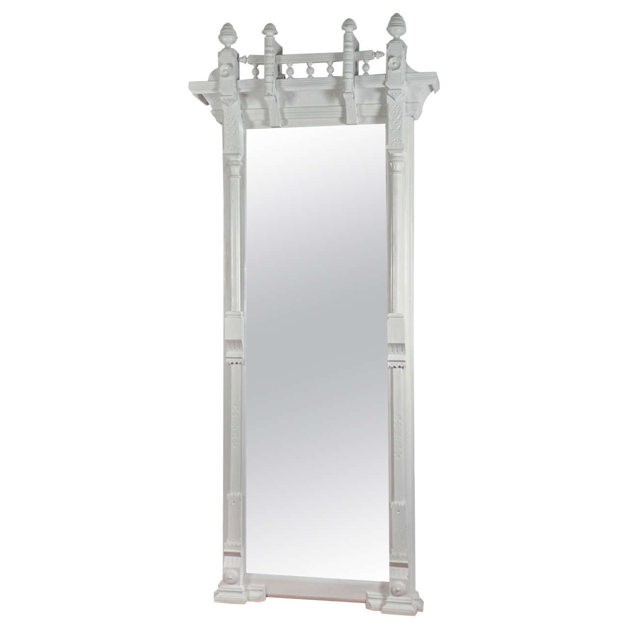 Large Arts and Crafts Pier Mirror For Sale at 1stdibs