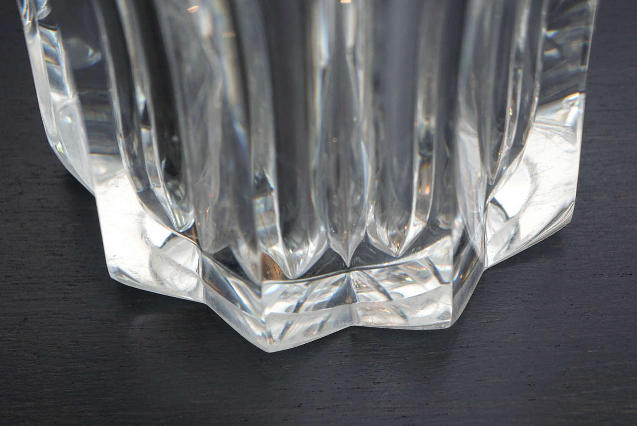 Mid-20th Century Baccarat Pauline Vase, Stunning and Special For Sale