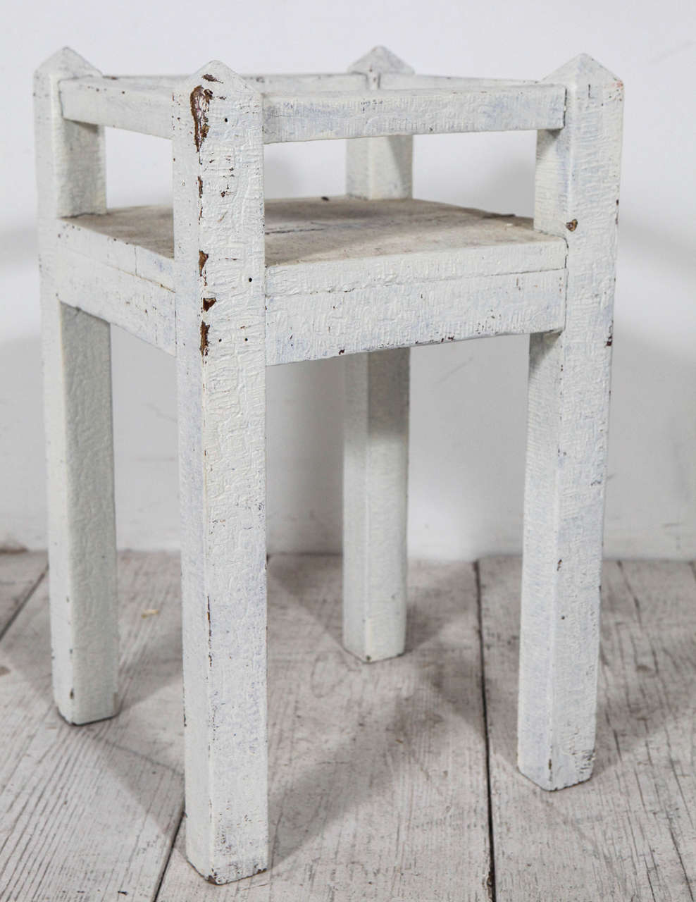 20th Century Vintage White Painted Tables or Plant Stands