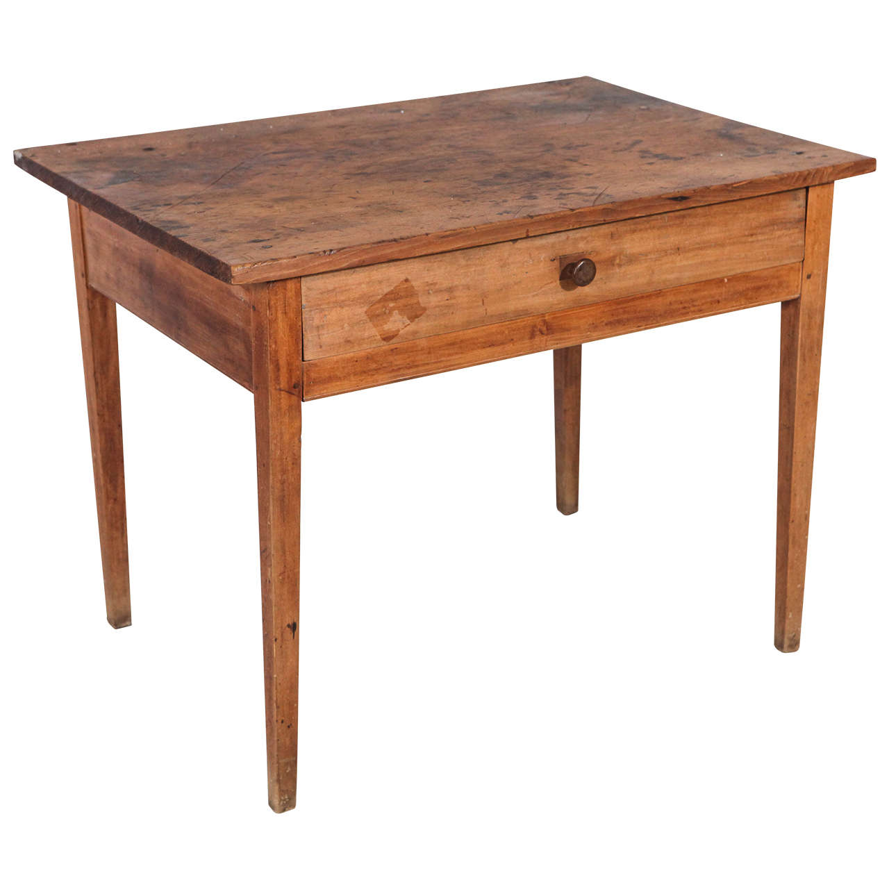 Low Rustic One-Drawer Occasional Table