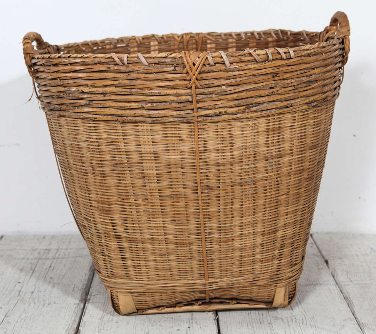 Assorted Vintage Rustic Woven Baskets at 1stdibs