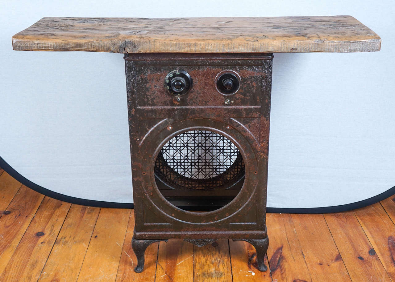 Industrial Table with 1928 Radio Casing 1