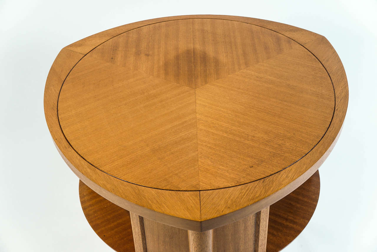Mid-Century Modern John Keal for Brown Saltman Table with Rotating Shelf
