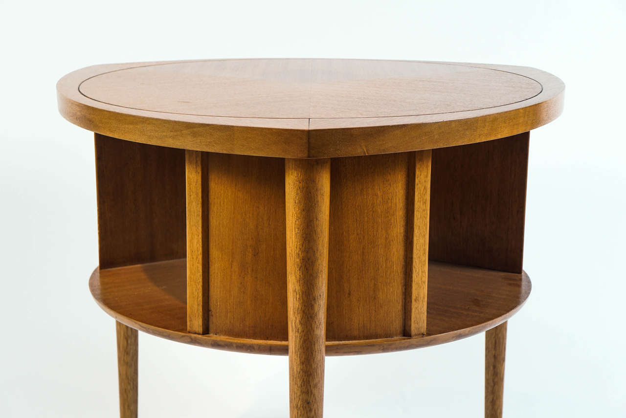 American John Keal for Brown Saltman Table with Rotating Shelf