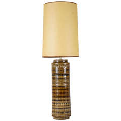 Glazed Ceramic Table Lamp by Bitossi