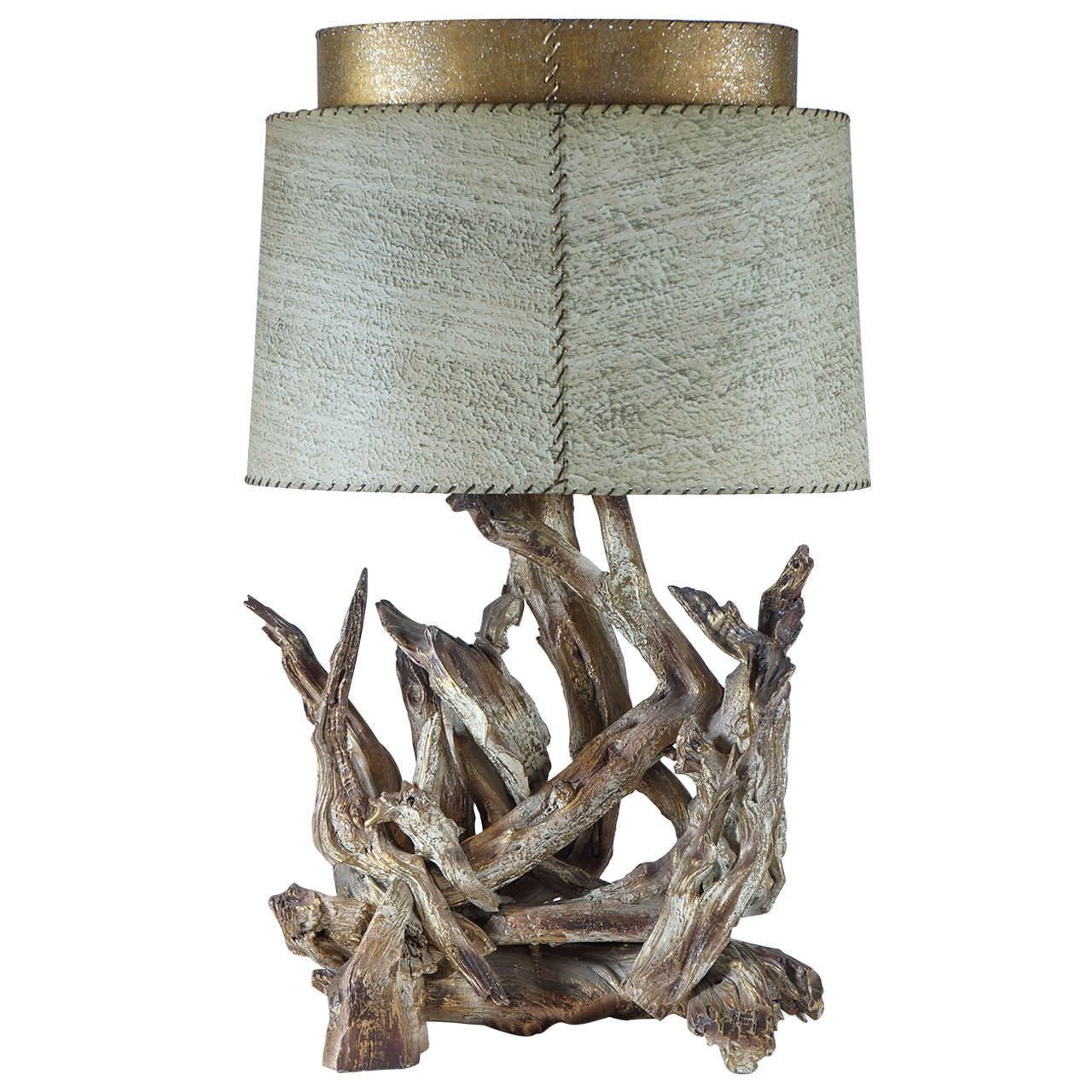Monumental Driftwood Table Lamp