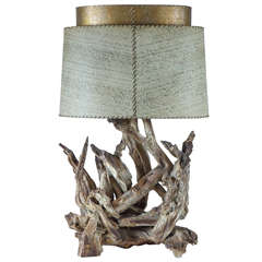 Monumental Driftwood Table Lamp