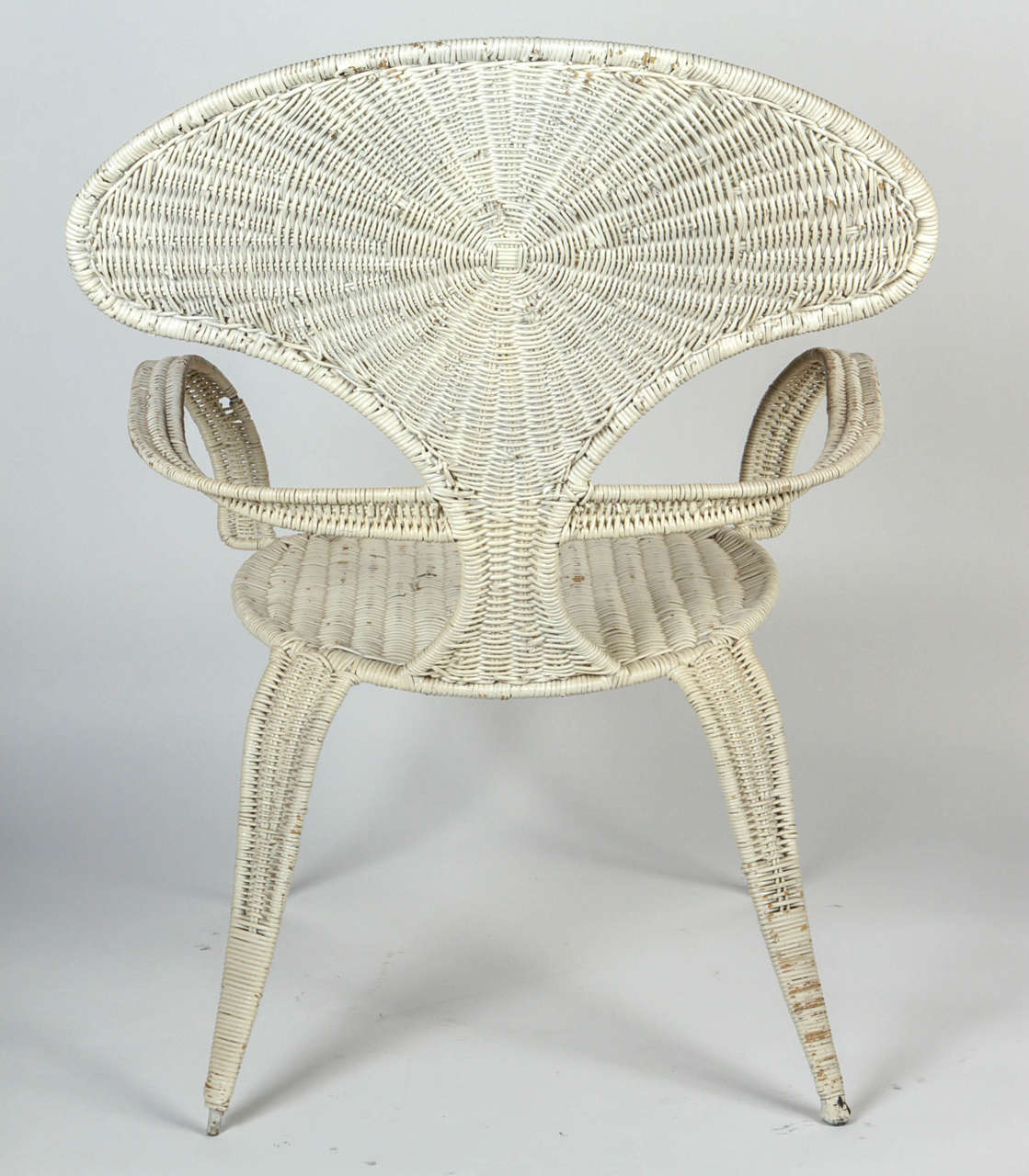 Woven Wicker Armchair by Miller Fong 1
