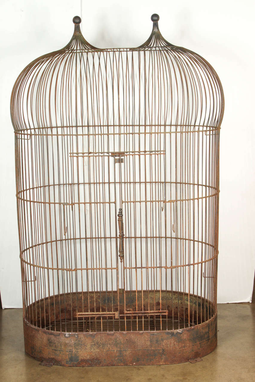 Extra large Victorian aviary. Made in USA, circa 1890s.
