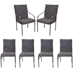 Set of Six (6) Dining Chairs designed by Pierre Cardin