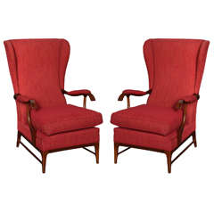Pairr of Paolo Buffa Arm Chairs