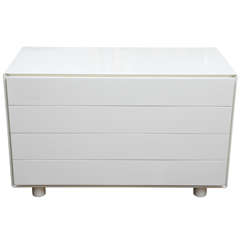 White Lacquer Chest of Drawers