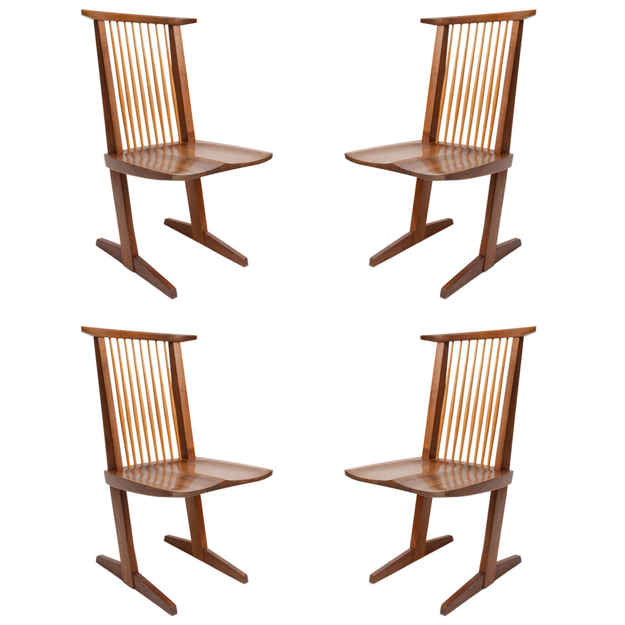 Nakashima Conoid Dining Chairs at 1stDibs
