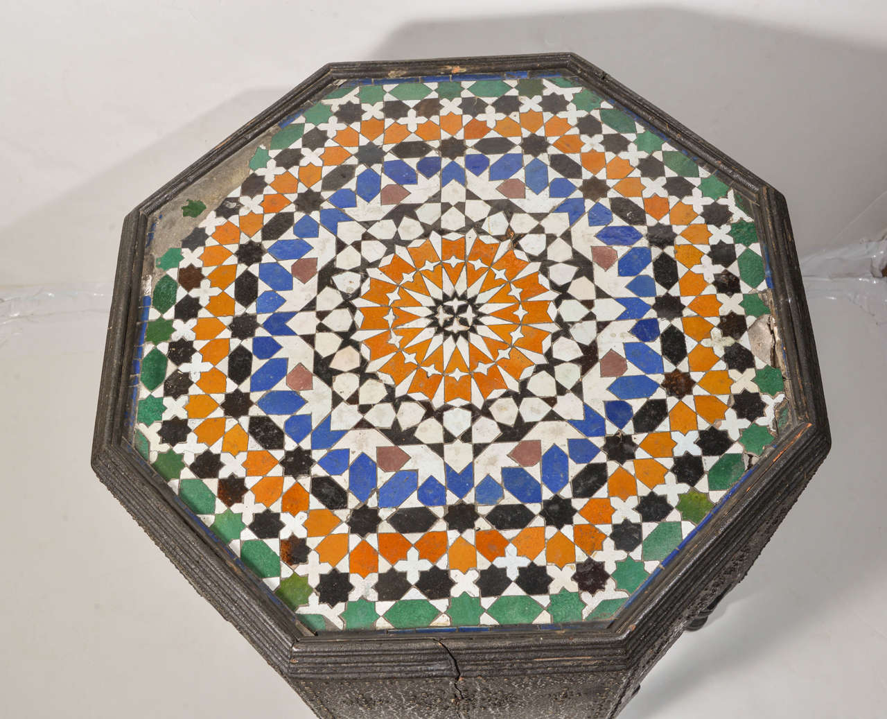 Moorish Style Octagonal-shaped End Table For Sale 1