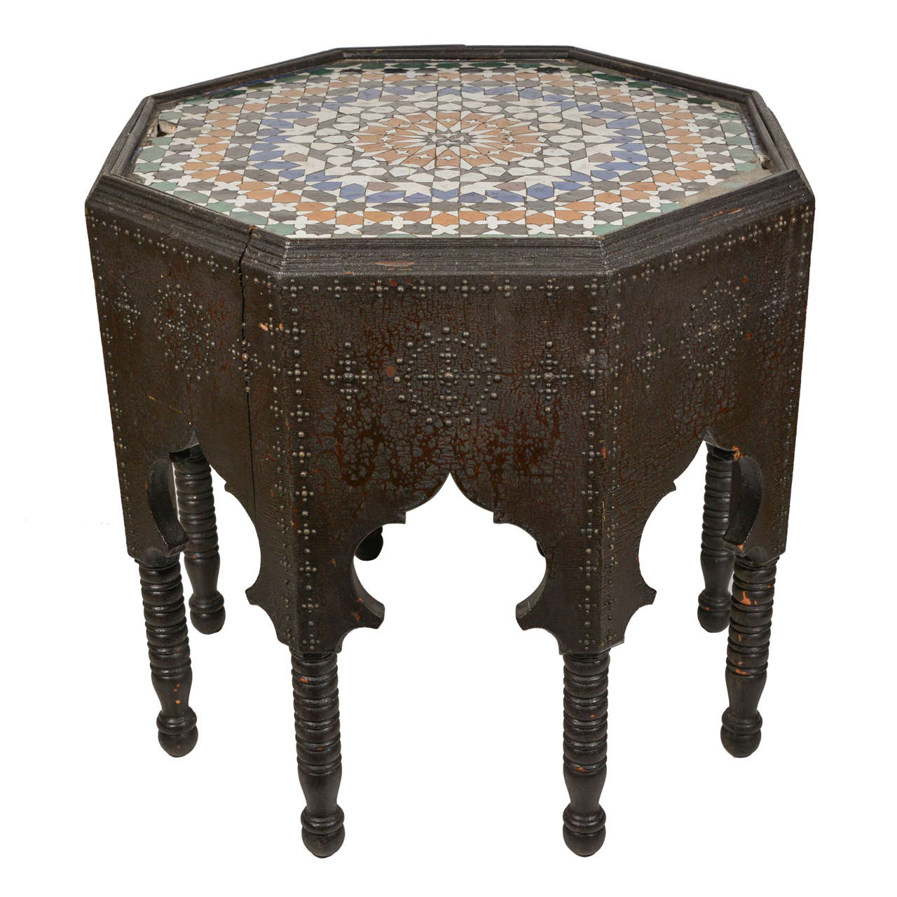 Moorish Style Octagonal-shaped End Table