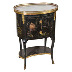 Chinoiserie Brass Mounted Side Table