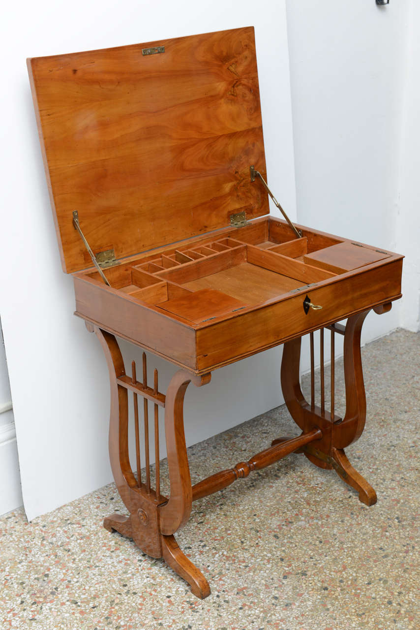 Austrian Biedermeier Work, Side, End, Center Table Circa 1820-30 1