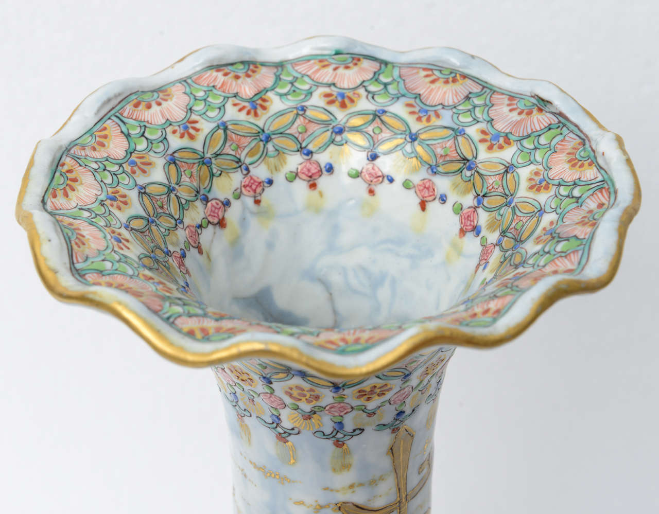 19th Century Japanese Banko  Porcelain Vase, signed