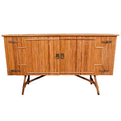French Bamboo Commode 