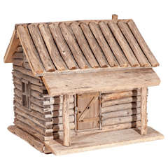 Vintage Miniature Log House