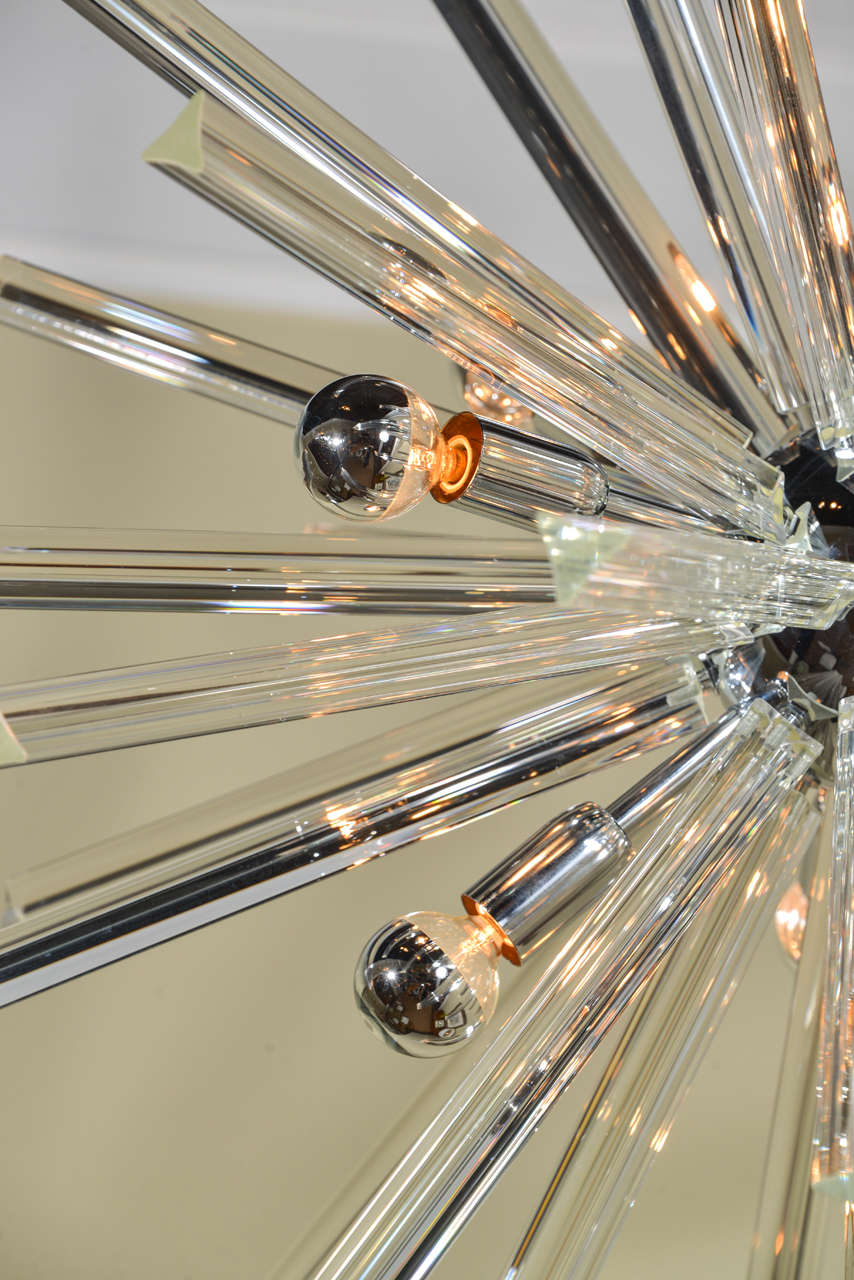Trilobo Glass Sputnik Fixture By Venini In Excellent Condition In Dallas, TX