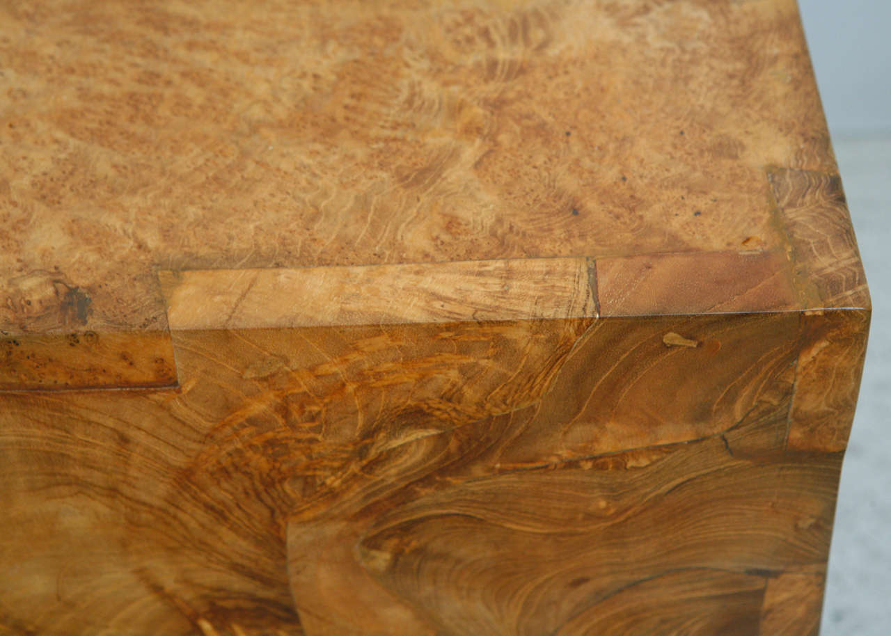 solid wood cube