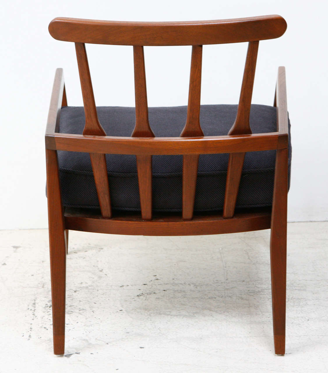 Pair of Sculptural Walnut Arm Chairs 1