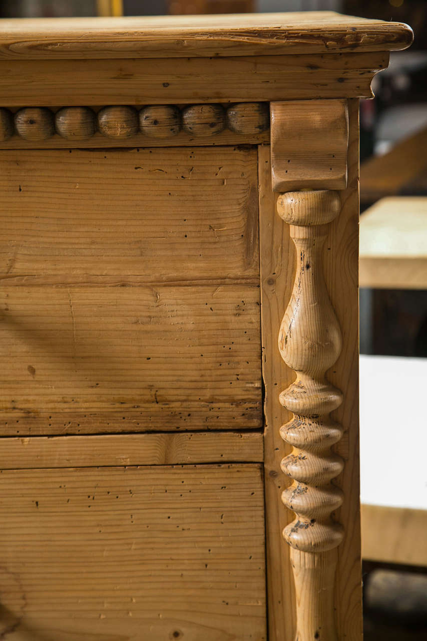 19th Century Bavarian Pine Chest of Drawers, 19th C.