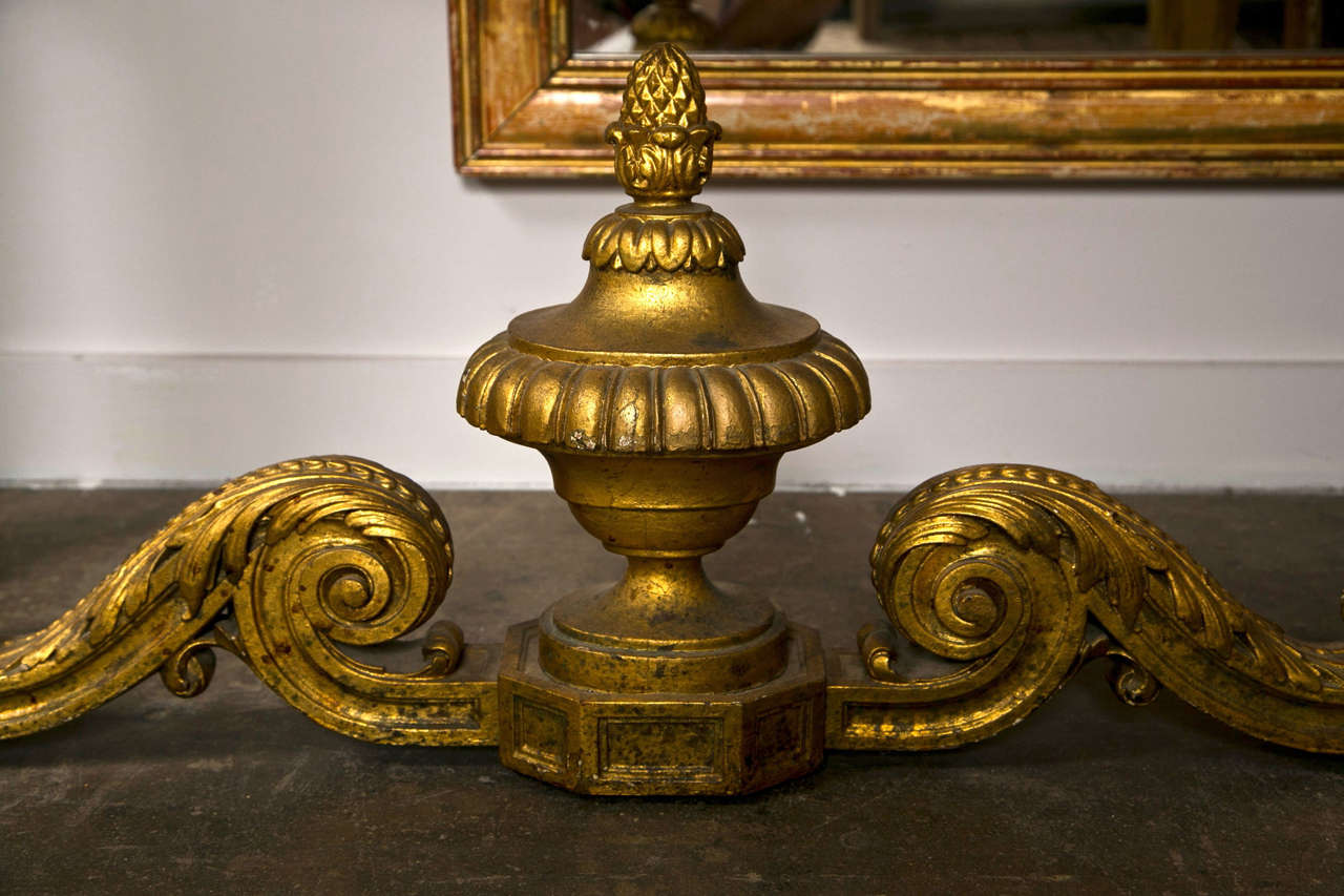 French Gilt Wood Console, C.1880- 1900 1