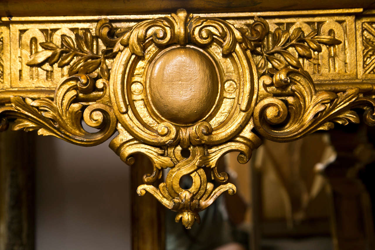 French Gilt Wood Console, C.1880- 1900 2