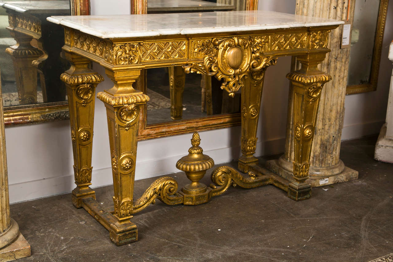 French Gilt Wood Console, C.1880- 1900 4