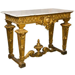 French Gilt Wood Console, C.1880- 1900