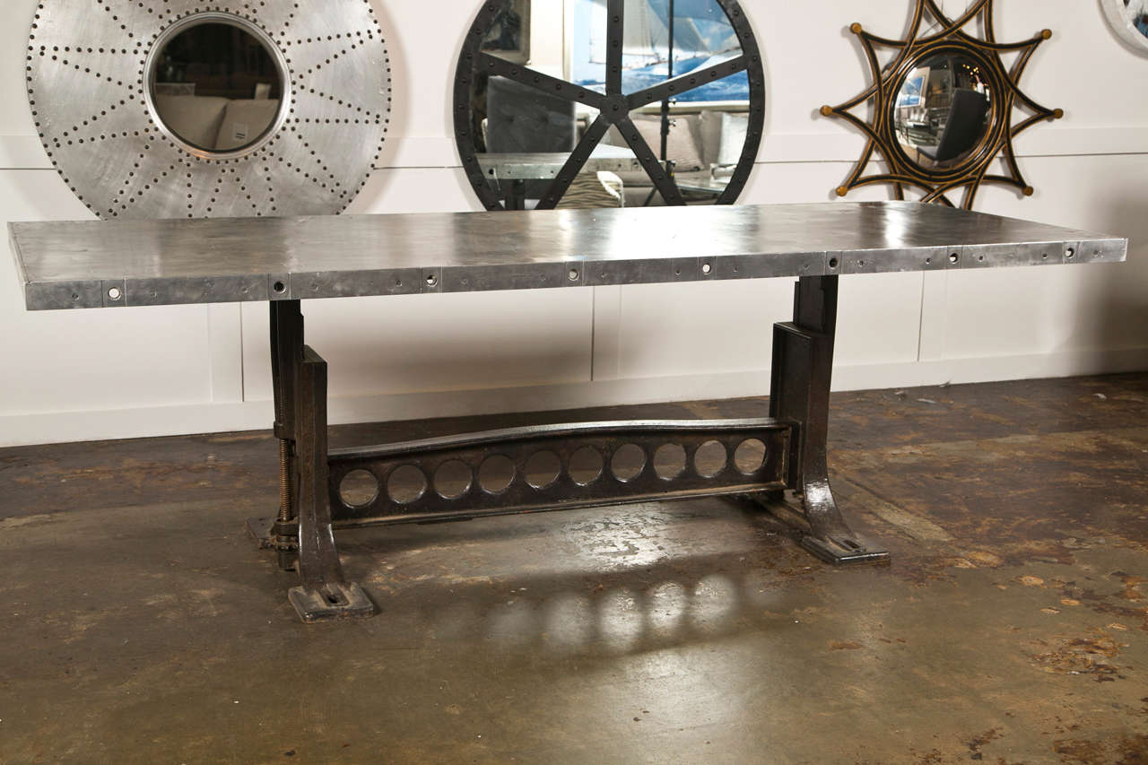 Industrial Style Dining Table at 1stDibs industrial style dining