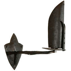 Antique Pair Of French Iron Sconces