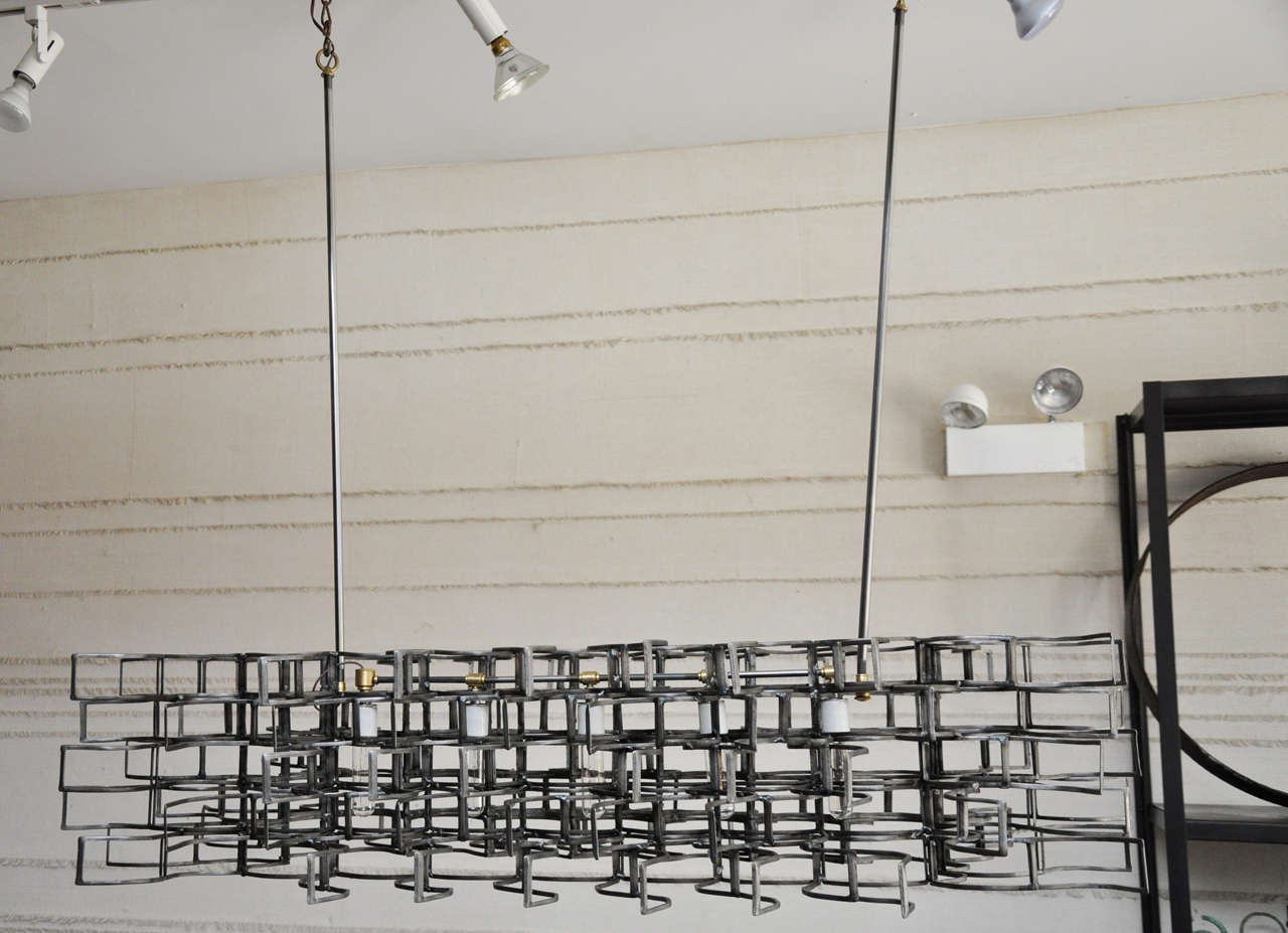Xtra Solar Power - Salvaged Metal Light Fixture by Lucy Slivinski