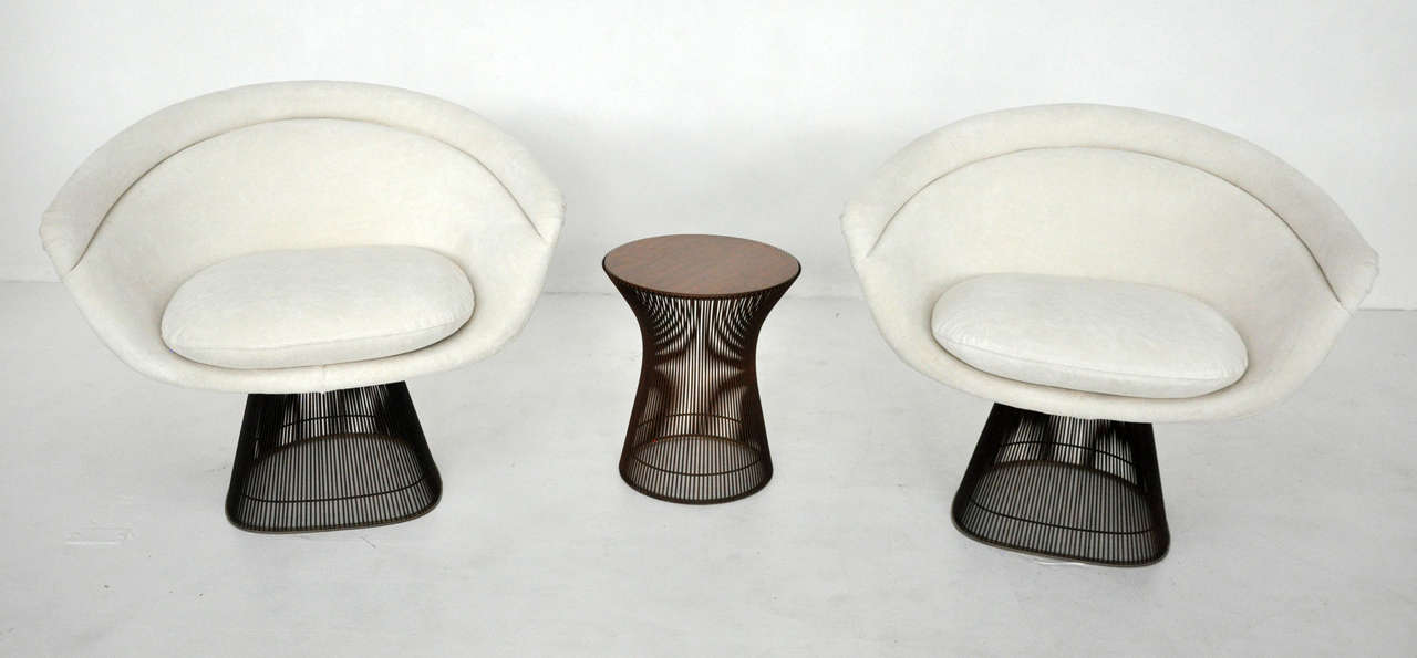 Warren Platner Bronze Lounge Chair 2