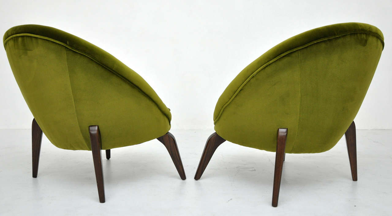 French Egg Chairs in the Manner of Jean Royère 3