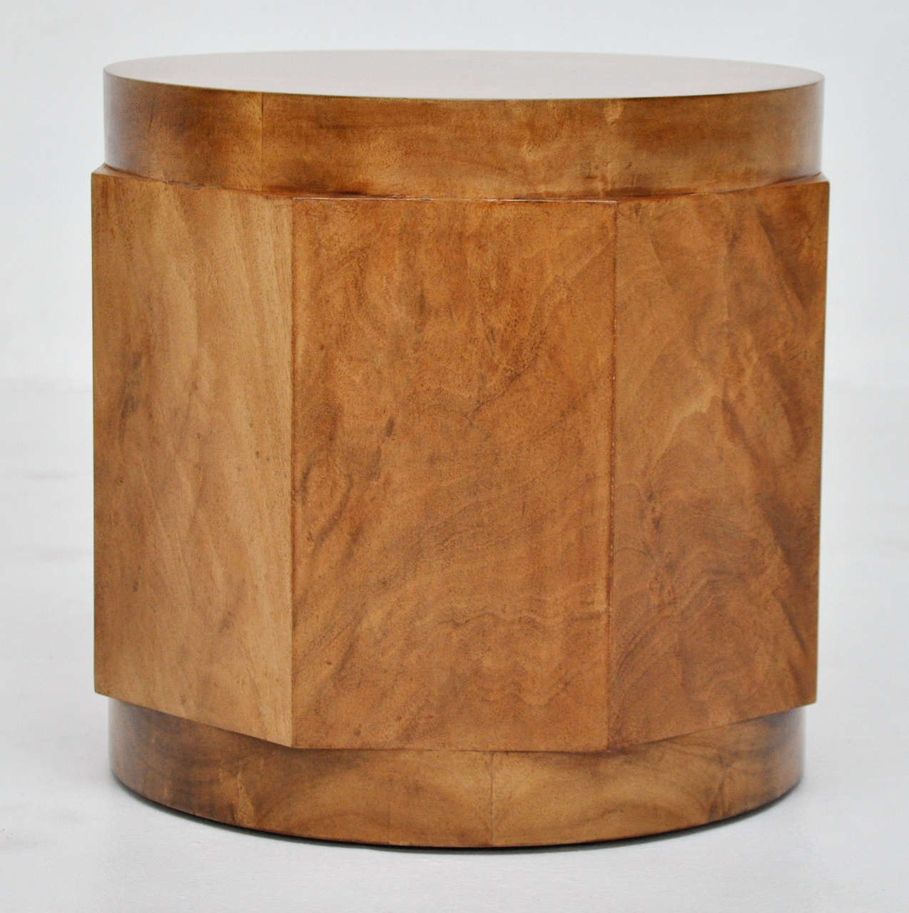 Burl wood drink table by Edward Wormley for Dunbar.  Fully restored.